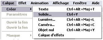 Créez un nouveau solide (CTRL+Y ou bien Calque/Créer/Solide)
