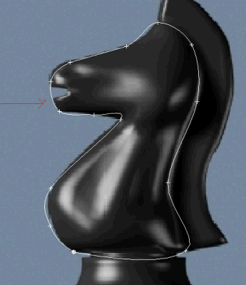 Faites un contour comme décrit ci dessus avec les lignes arrondies...