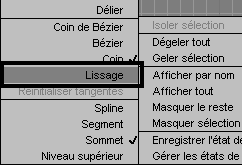 Menu/Lissage