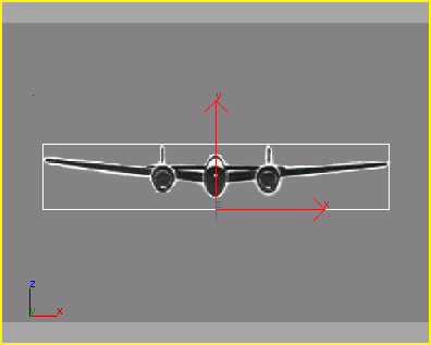 Fenêtre Face alignée sur la boîte d'étalonnage: l'avion de l'image se trouve à l'intérieur du rectangle blanc de la boite créée précédemment