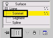 Cliquez sur Sommet puis sur Activer le résultat final (le bouton à droite de la punaise, un genre de tube à essai blanc)